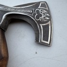 HAND FORGED CARBON STEEL VIKING VALHALLA AXE TOMAHAWK THROWING AXE, SHEATH — photo 7