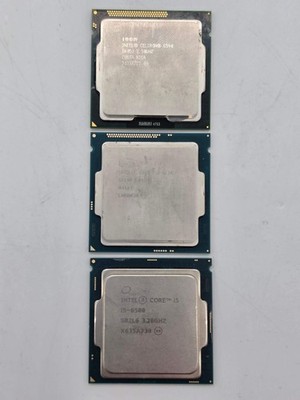 Intel CPU Lot Celeron G540 Core i3-4130 Core i5-6500 3 Processor Parts Only