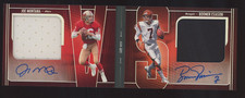 2025 Panini Silhouette Joe Montana HOF Boomer Esiason Dual Patch Dual AUTO /10