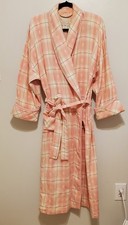Vintage Victorias Secret Authentic Country Cottons pink plaid heart robe M L