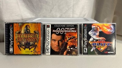 Oddworld: Abe's Exoddus Tomorrow Never Dies 007 NFL Blitz Sony PlayStation PS1!!