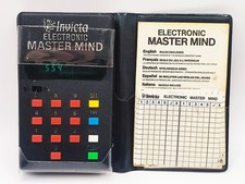1979 INVICTA ELECTRONIC MASTERMIND - GIOCO PUZZLE TASCABILE - IN ASTUCCIO CON DOCUMENTI