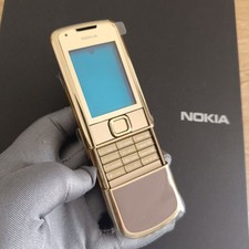 NUOVO Nokia 8800 Gold Arte 8800e pelle marrone pezzi di ricambio cover complete custodie