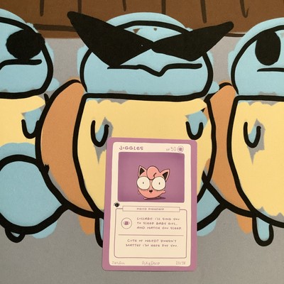 1st Edition Pokederp 2 Jiggles - Jigglypuff 20/38 Custom Derpy Card