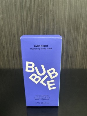 Bubble Over Night Hydrating Sleep Mask - 1.7 fl oz / 50 mL Full Size New In Box