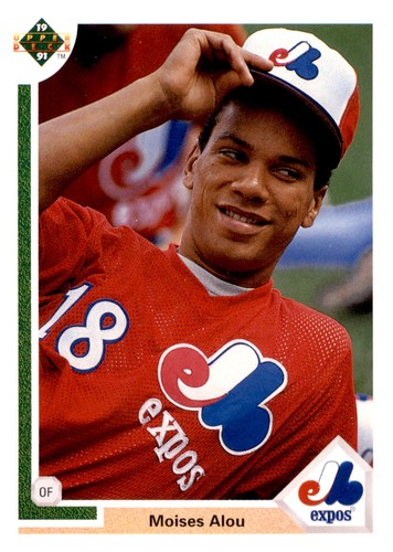 Moises Alou #665 1991 Upper Deck card