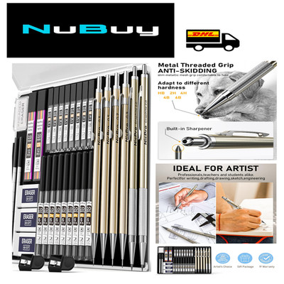 Nicpro Druckbleistift Set 34 Stück Metall Zeichenbleistift 0,3