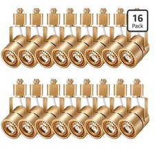 Dimmable 10W Gold LED Track Lights, 4000K Cool White, Pack of 16 Open Box