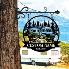 Hanging Metal Dog Sign with Custom House Name, Dog Cabin Sign,Custom Farm Sign