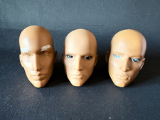 3pcs 1/6 Doll Head OOAK Face Model Defect