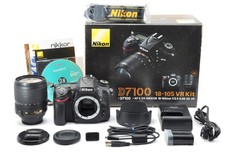 Nikon D7100 18-105mm VR Lens Kit MINT in Box 5,489 Clicks 24.1MP DSLR Camera
