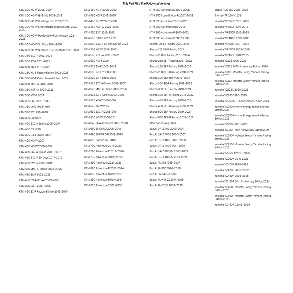 Seal Savers Fork Covers 44-50mm Fork Tube, Short Blue For YAMAHA YZ450F 2003-24 - Изображение 3 из 4