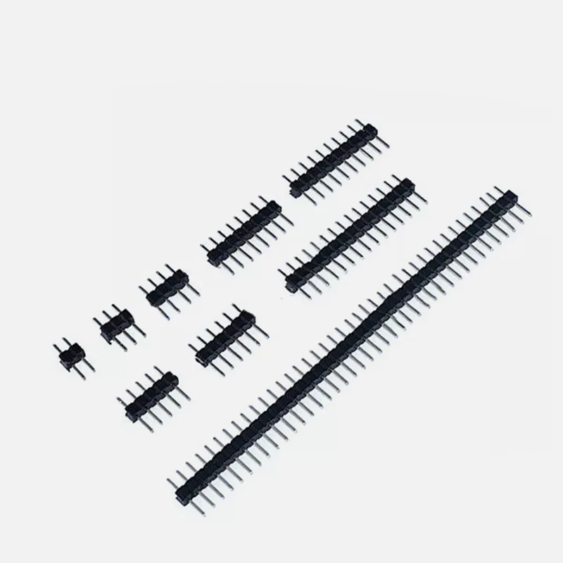 1.27mm Single Row Male Pin Header Connector 1X2/3/4/5/6/7/8/9/10/12/13P - 40Pin - Image 2 of 4