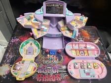 Vintage 1992 Polly Pocket Stampin' School Collection 4 Dolls 4 Stamps Bluebird