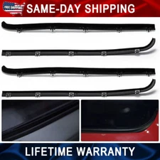 Door Window Seal Belt Weatherstrip Kit （4PCS）For 1987- 1997 Ford F150 F250 F350