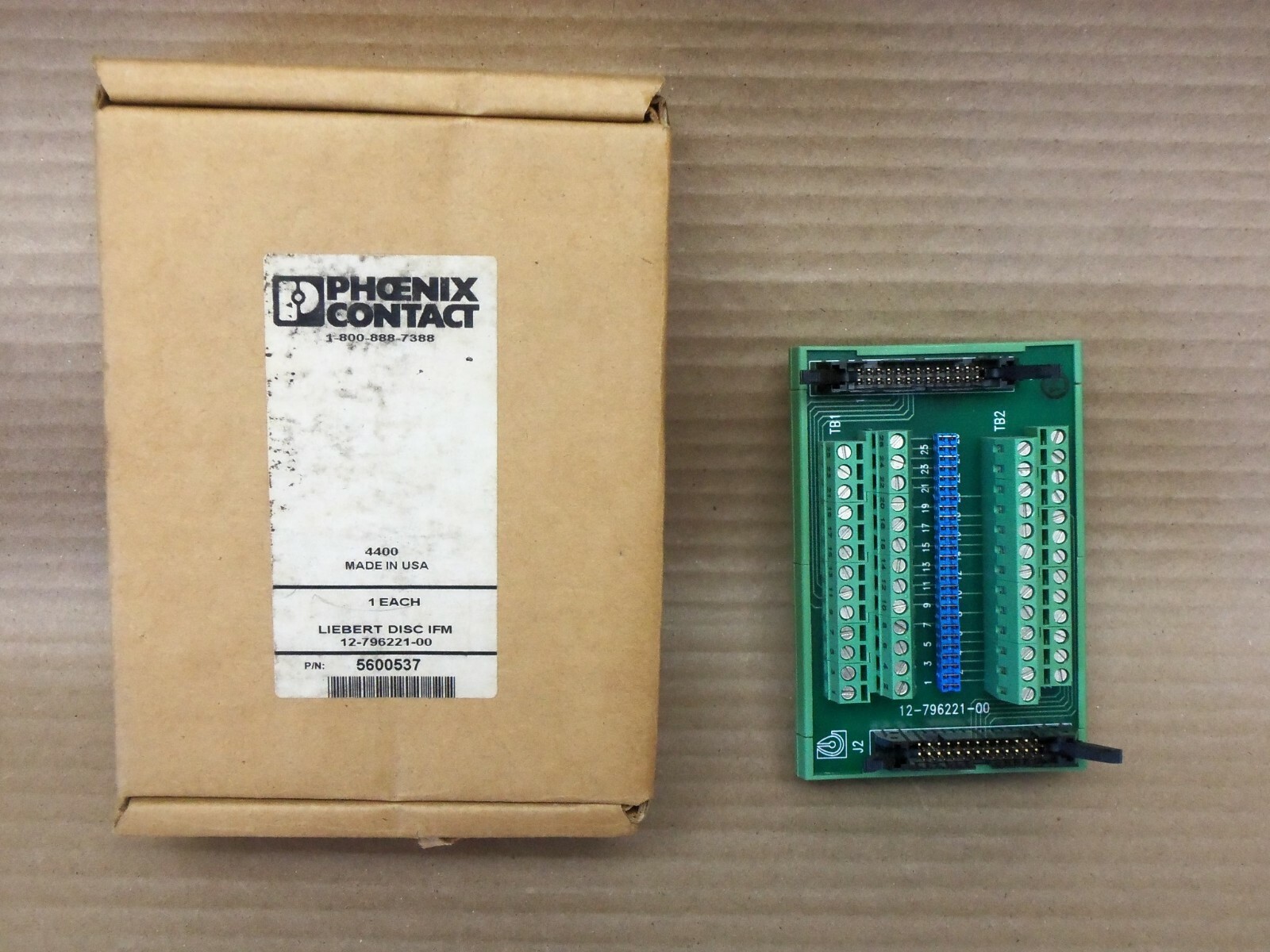New Worn Box Phoenix Contact Liebert DISC IFM 12-796221-00 AK