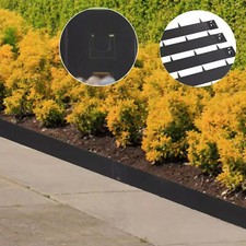 Metal Lawn Edging Flexible Decorative Steel Garden Grass Path Edge Border Strip
