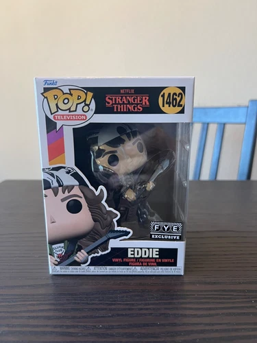 UNRELEASED METALLIC IN HAND EXCLUSIVE Eddie Stranger Things Funko Pop #1462 TV