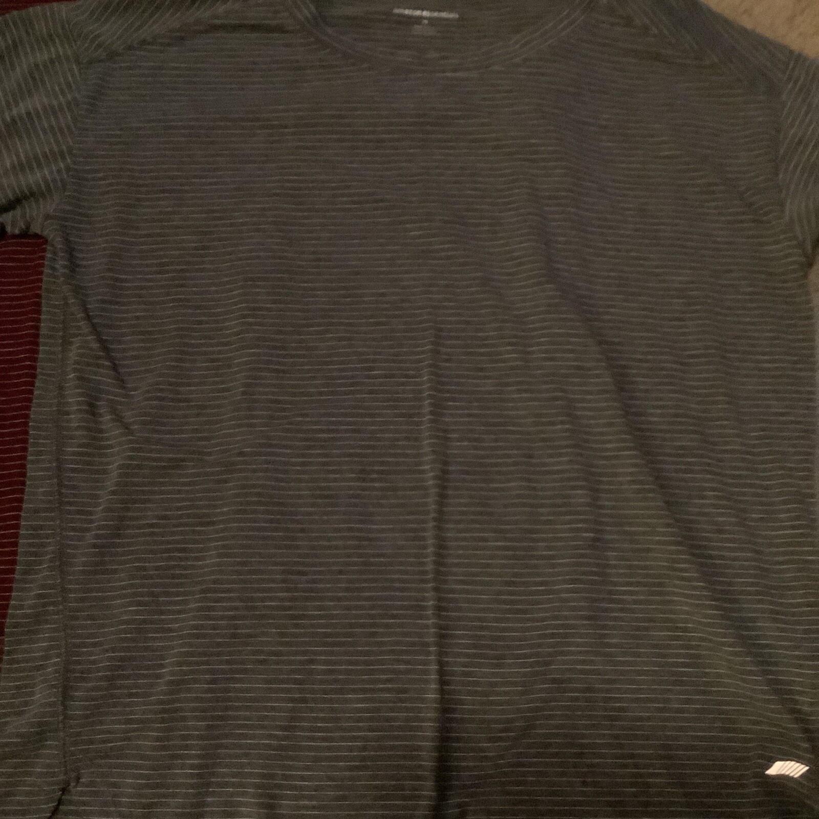 (2) Amazon Essential Active Tee Shirts- Gray/Burg… - image 3