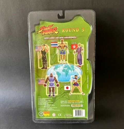 Street Fighter 15th Anniversary Series 3 GUILE blue PVC Sota - Imagen 2 de 3