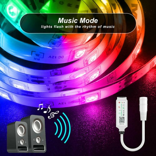 Bluetooth Led Strip Lights 5050 WIFI RGB Flexible Tape Ribbon APP Control 5M-15M - Picture 11 of 12
