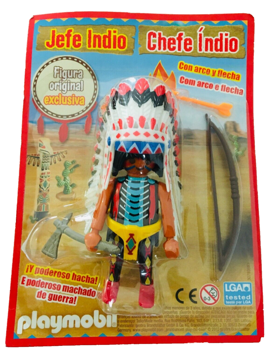 Playmobil Native American Indian Chief Blister - Discontinued 2015
