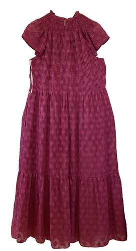Donna Morgan Maxi Dress Dark Pink S10 Dressy Wedding Event Party Date Cocktails - Picture 2 of 15