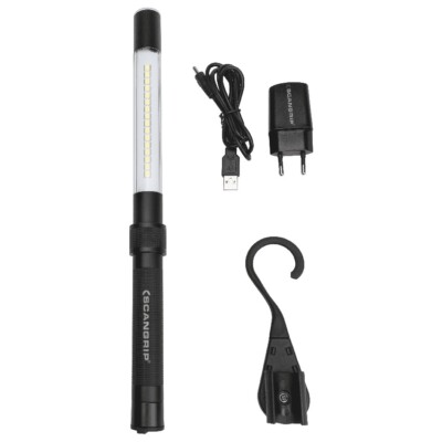 Scangrip Line Light R Battery Operated Lamp With Spotlight 400/150 Lumens 03.5244