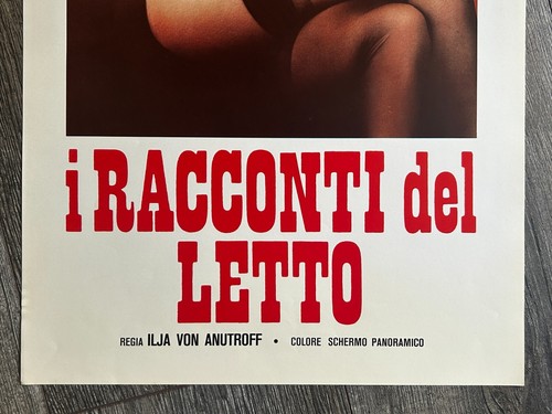 Hot Girl Erotic Vintage Movie Poster Italian Italy Locandina TALES OF THE BED - Picture 3 of 4