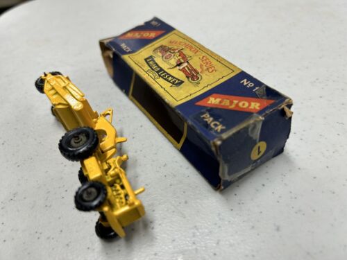 1957 Matchbox Lesney Moko M1 Major Pack 1 Caterpillar CAT DW20 w/ ORIGINAL BOX - Picture 5 of 10