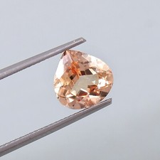 Natural Flawless Ceylon Padparadscha Sapphire Heart Cut Loose Gemstone 9x9 MM