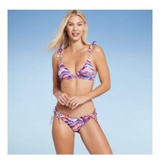 Shade Shore Bikini Set Size Large Multicolor Animal Print