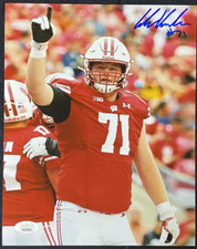 Cole Van Lanen Wisconsin Badgers Packers Signed Auto 8x10 Photo ~ JSA COA