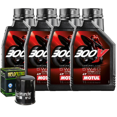 Motul 300V 5W40 Ölwechsel Kit Für Arctic Cat 700 Alterra Mud Pro LTD 2019