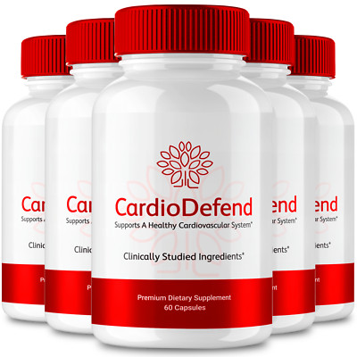 (5 Pack) CardioDefend Blood Capsules, Blood Formula Support Pills (300 Capsules)