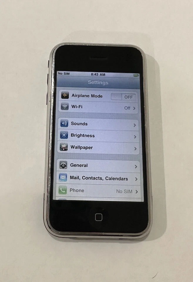 Apple iPhone 1st Generation - 8GB - Black (AT&T) A1203 (GSM) Fully Functional - Image 4 of 4