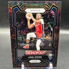 Ariel Atkins Red & Black Icons 2024 Panini WNBA Monopoly Prizm #5 Mystics