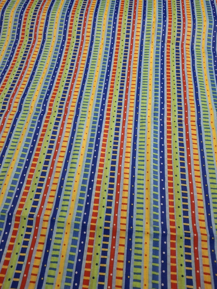 De Colección Colorido Rayas con Lunares Tela Norm Lambert para General Fabrics Algodón NUEVO Foto 2 de 3