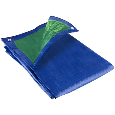 110gsm Waterproof Blue And Green UV Protected Tarpaulin For Groundsheet
