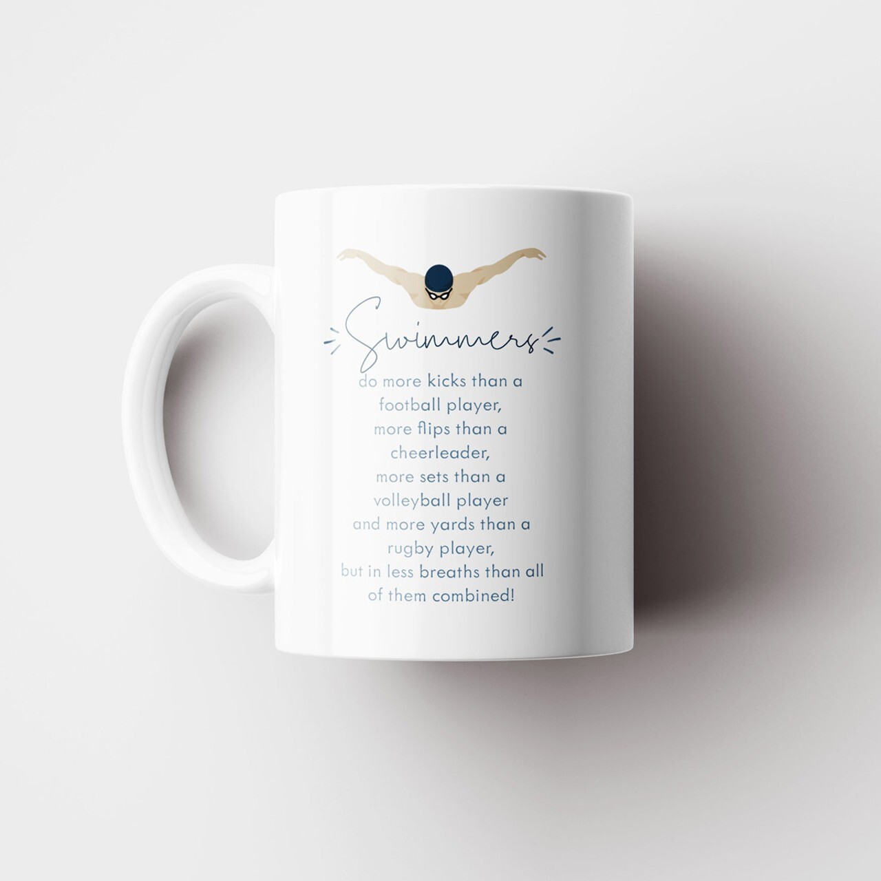 Ceramic Mug Swimming Triathlon Swim Bike Run Sport Swimmer Tea Coffee 11 floz
