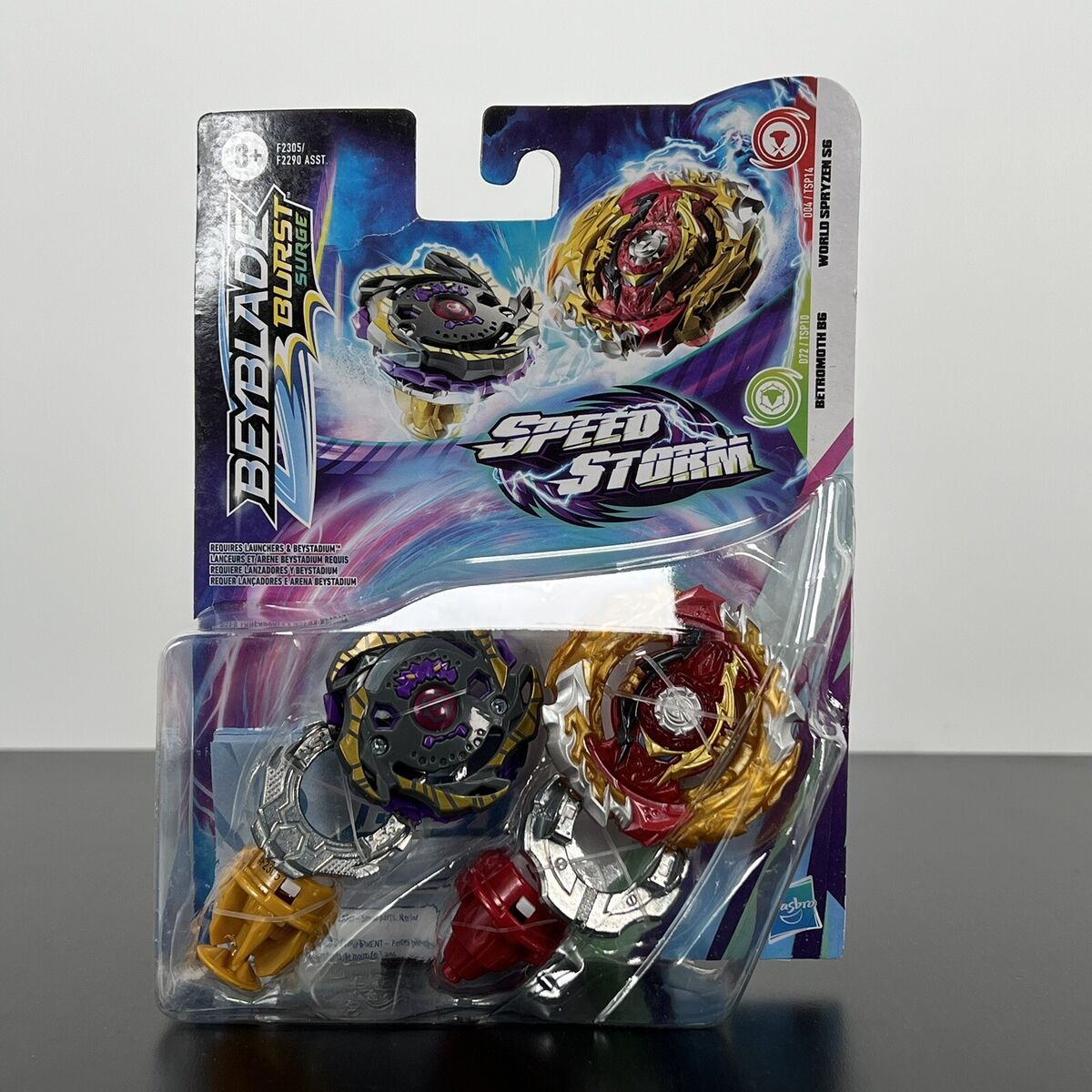 HASBRO Betromoth B6 & World Spryzen S6 Beyblade Burst Surge Dual