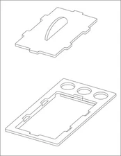 Refugium and Sump Kit Parts - Inlet Lid or Outlet Lid