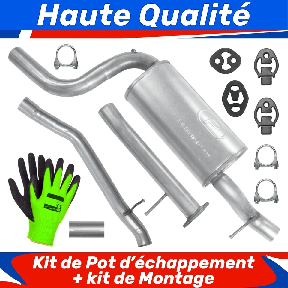 Kit de pot d'échappement pour Volvo V50 I 1 Break 2.0 D (2004-09/2010) - Photo 1/4