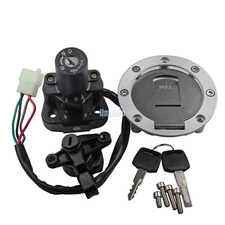 Ignition Switch Set Gas Cap Lock Key For Yamaha YZF1000R YZF600R YZF750R XJ600S