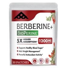 Berberin e+ Transdermal Patches with Ceylon Cinnamon & Turmeric ? 30 Patches