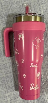 NEW 2024 Zak! Barbie Icons Emojis 40 oz Tumbler Stainless Steel Waverly Pink