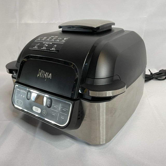 Ninja Foodi AG301 4qt Indoor Grill and Air Fryer Black Oven Bake eBay