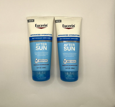 Eucerin Advanced Hydration After Sun Lotion 6.8 oz Fresh and Cool Feeling x2