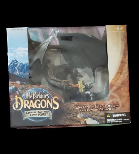 McFarlanes Dragons Berserker Clan vs. Human Attacker Quest For Lost King LTD BOX