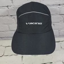 Viking Black Cycling Hat Adjustable Ball Cap 